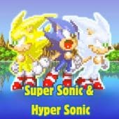 Super Sonic and Hyper Sonic in Sonic 1